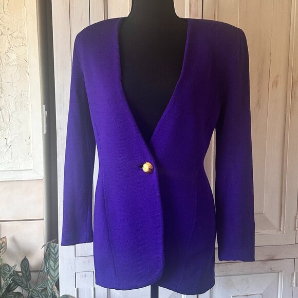 St JohnBlazer in Purple size S